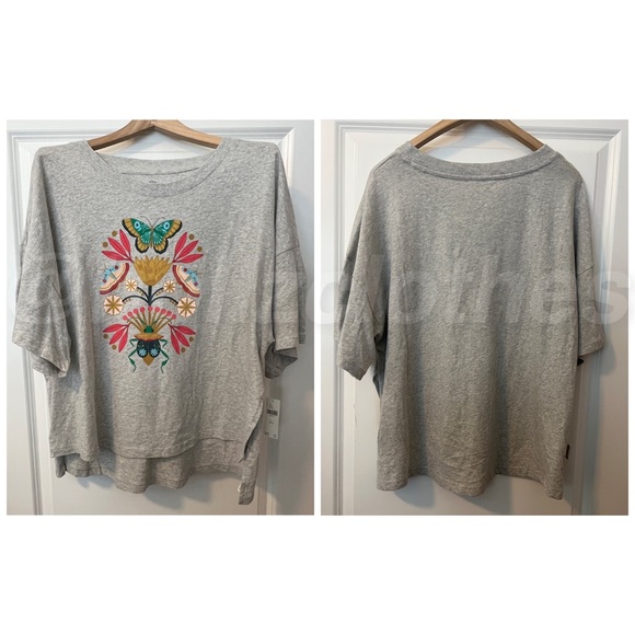 Anthropologie x Mary O’Malley Oversized Nature Graphic Tee XS/S - Picture 9 of 9